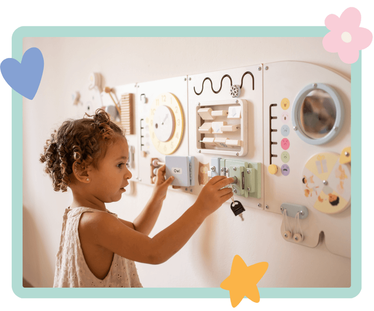 Features Floddle Sensory Wall Panel