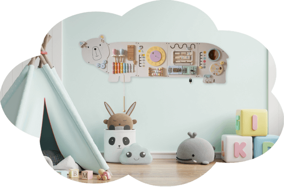 Playroom Floddle Sensory Wall Panel